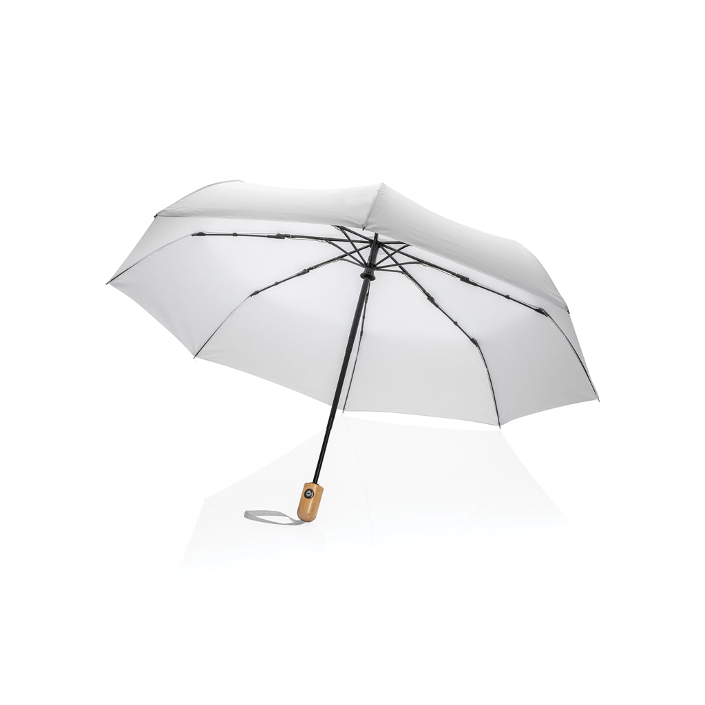 ombrelli mini da personalizzare in rpet, metallo colore bianco_bianco 121756778 VAR03