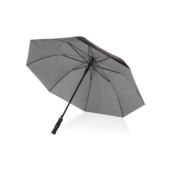 ombrelli maxi e golf stampati con logo in rpet, metallo colore argento_argento 121756784 VAR02