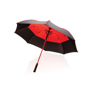 ombrelli maxi e golf personalizzabili in rpet, metallo colore rosso-ciliegia_rosso 121756785 VAR03