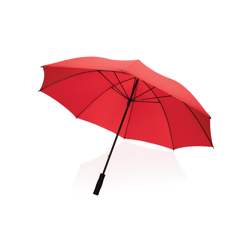 ombrelli maxi e golf personalizzabili in rpet, fibra di vetro colore rosso-ciliegia_rosso 121756786 VAR05