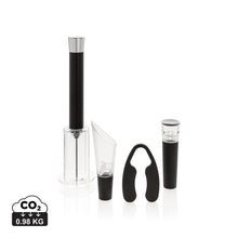 Carica l&#39;immagine nel visualizzatore di Gallery, set vino e portabottiglie stampati con logo in abs, acciaio inossidabile colore argento_argento 121762820 DET01

