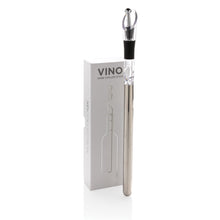 Carica l&#39;immagine nel visualizzatore di Gallery, set vino e portabottiglie stampati con logo in acciaio inossidabile, silicone colore argento_argento 121762823 DET08
