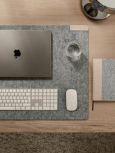 Carica l&#39;immagine nel visualizzatore di Gallery, accessori da scrivania da personalizzare in feltro riciclato, pu colore grigio_grigio 122301718 DET07
