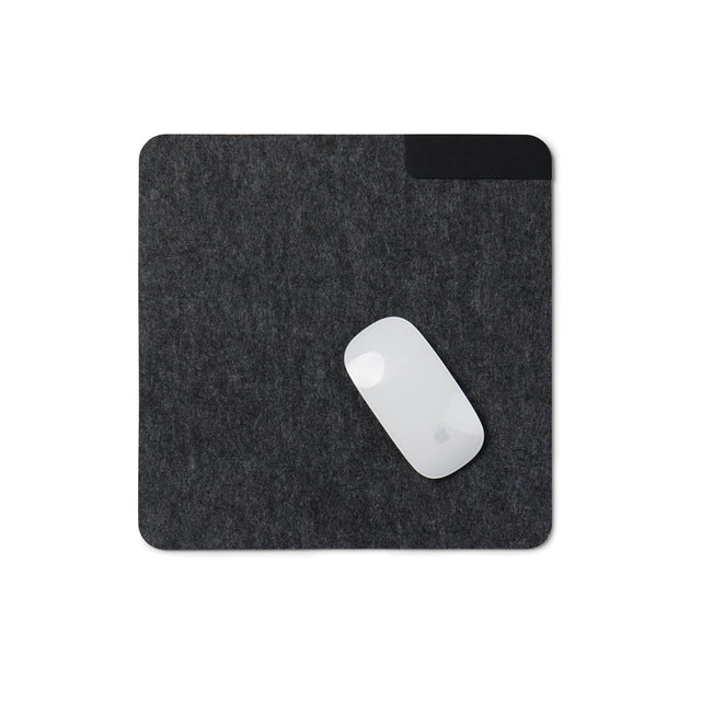 tappetini per mouse personalizzati in feltro riciclato, pu colore nero_nero 122301719 VAR01