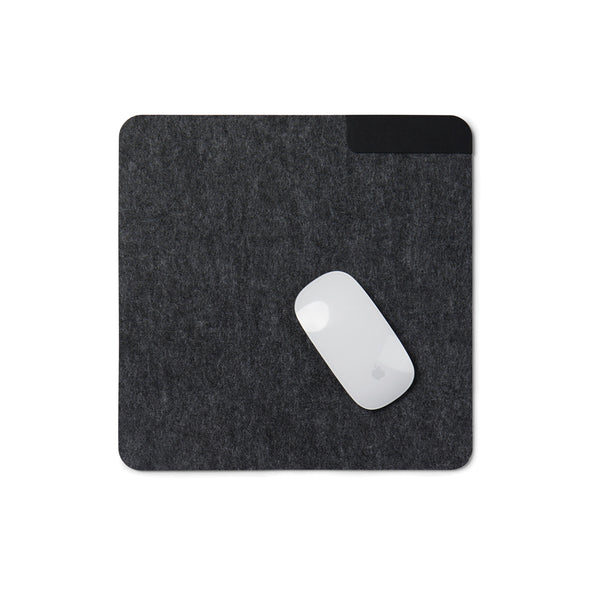 tappetini per mouse personalizzati in feltro riciclato, pu colore nero_nero 122301719 VAR01