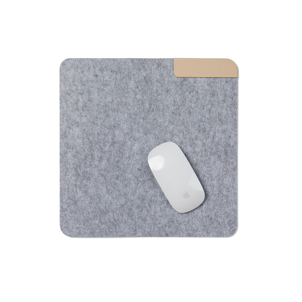 tappetini per mouse da personalizzare in feltro riciclato, pu colore grigio_grigio 122301719 VAR02