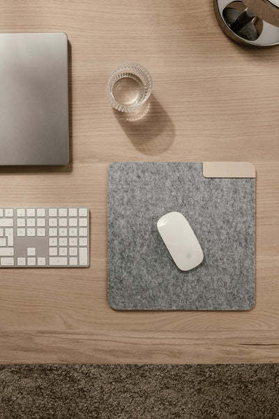 Carica l&#39;immagine nel visualizzatore di Gallery, tappetini per mouse da personalizzare in feltro riciclato, pu colore grigio_grigio 122301719 DET08

