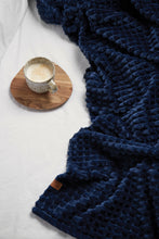 Carica l&#39;immagine nel visualizzatore di Gallery, plaid e coperte personalizzati in rpet, pu colore blu-navy_blu 12295757 DET07
