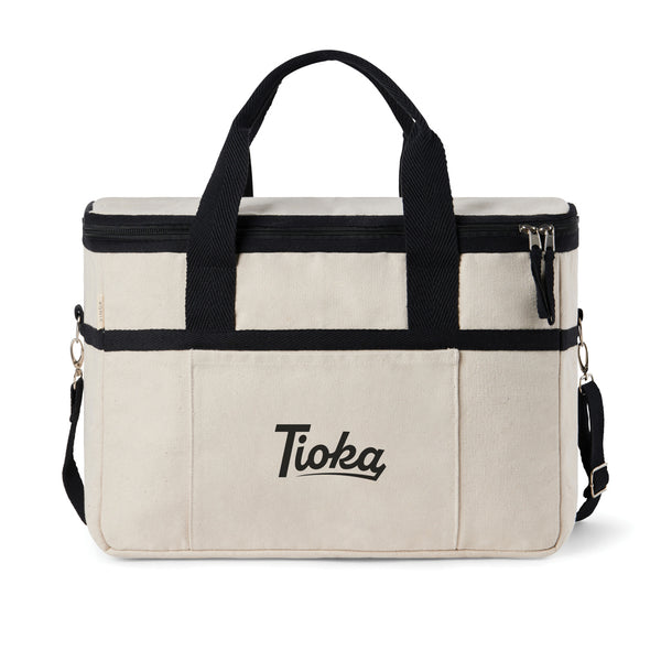 Carica l&#39;immagine nel visualizzatore di Gallery, sacche frigo e borse termiche da personalizzare in cotone riciclato, rpet colore off-white_bianco 122313927 DET08
