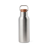 thermos stampati con logo in acciaio inossidabile riciclato, legno colore argento_argento 122314719 VAR06