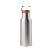 Carica l&#39;immagine nel visualizzatore di Gallery, thermos stampati con logo in acciaio inossidabile riciclato, legno colore argento_argento 122314719 VAR06
