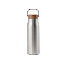 Carica l&#39;immagine nel visualizzatore di Gallery, thermos stampati con logo in acciaio inossidabile riciclato, legno colore argento_argento 122314721 VAR06
