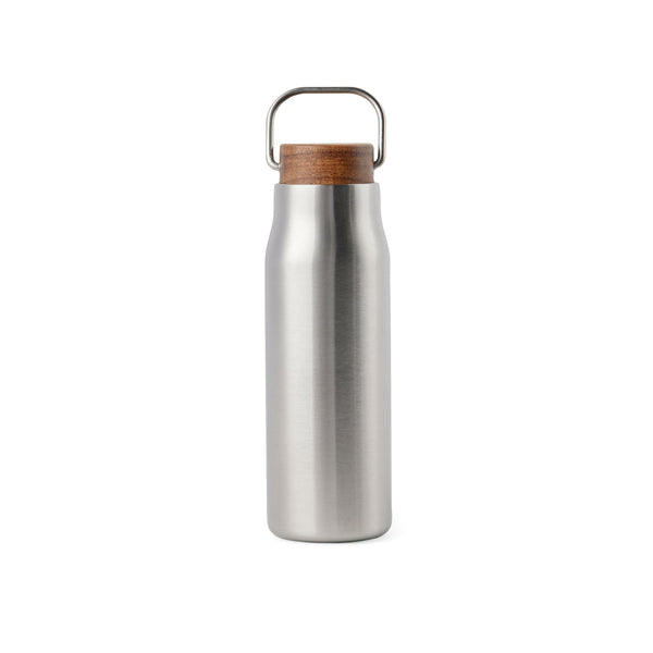 thermos stampati con logo in acciaio inossidabile riciclato, legno colore argento_argento 122314721 VAR06