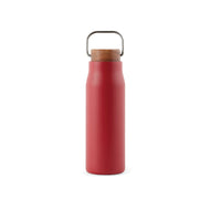 thermos personalizzabili in acciaio inossidabile riciclato, legno colore rosso-ciliegia_rosso 122314721 VAR05