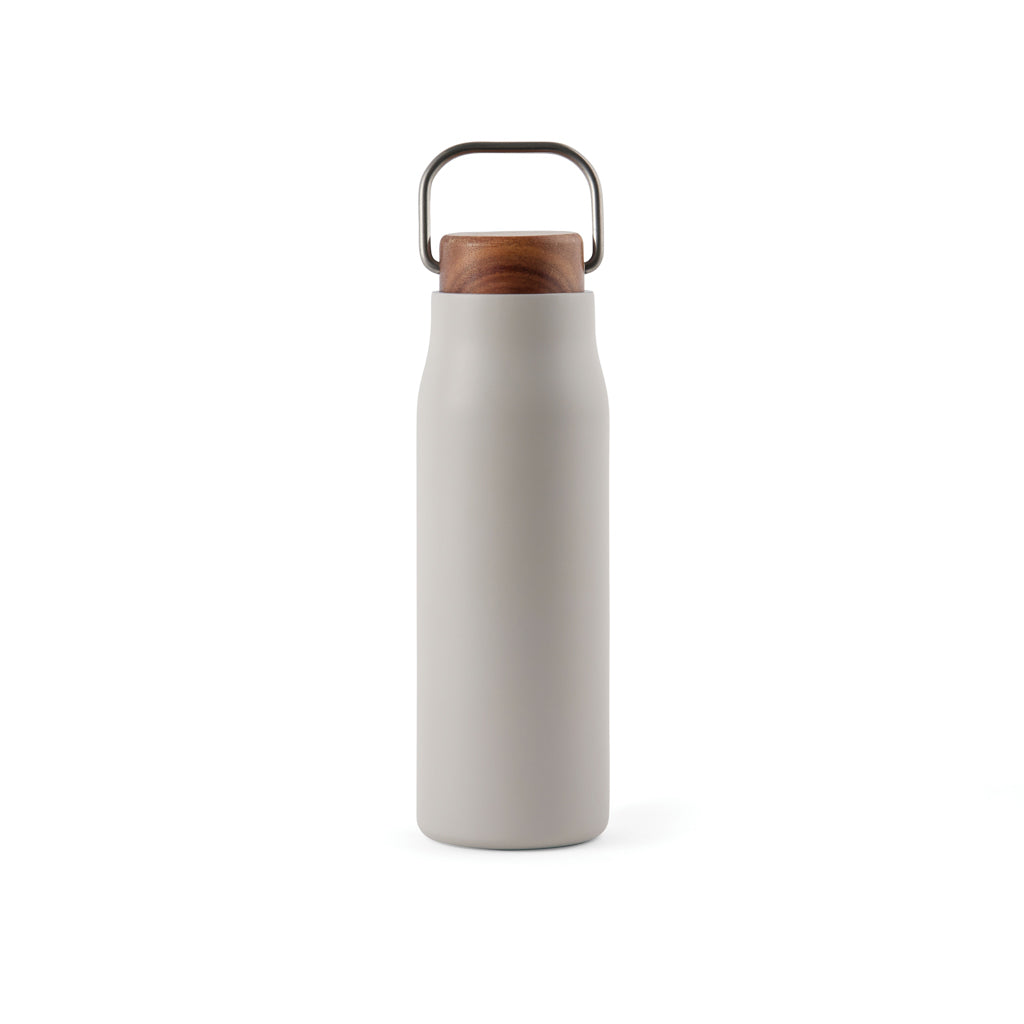 thermos da personalizzare in acciaio inossidabile riciclato, legno colore grigio_grigio 122314721 VAR02