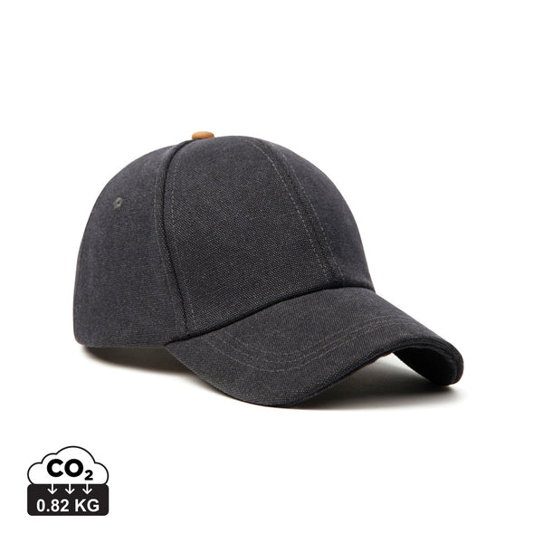 Carica l&#39;immagine nel visualizzatore di Gallery, cappellini personalizzati in cotone riciclato, poliestere colore nero_nero 122317020 DET09

