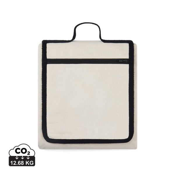 Carica l&#39;immagine nel visualizzatore di Gallery, plaid e coperte da personalizzare in cotone riciclato, rpet colore off-white_bianco 122317628 DET07
