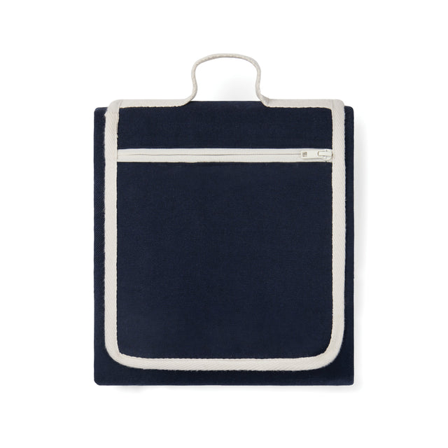 plaid e coperte personalizzati in cotone riciclato, rpet colore blu-navy_blu 122317628 VAR02