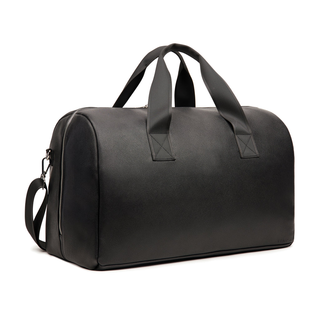 borsoni da viaggio personalizzati in pu riciclato, poliestere colore nero_nero 12298787 VAR01