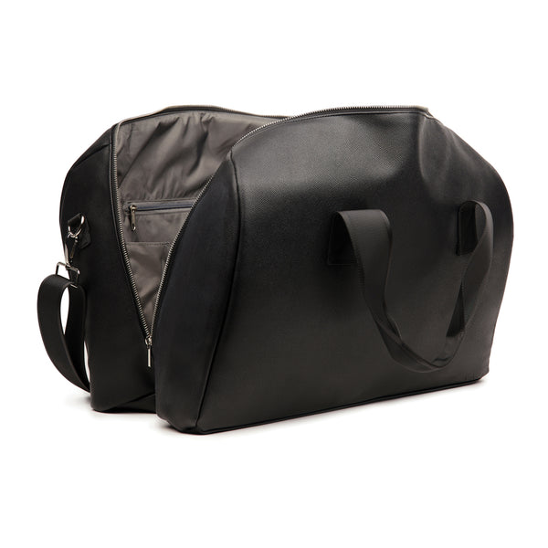 Carica l&#39;immagine nel visualizzatore di Gallery, borsoni da viaggio personalizzati in pu riciclato, poliestere colore nero_nero 12298787 DET09
