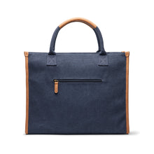Carica l&#39;immagine nel visualizzatore di Gallery, borse porta PC e documenti personalizzate in canapa riciclato, poliestere colore blu-navy_blu 122347917 DET03
