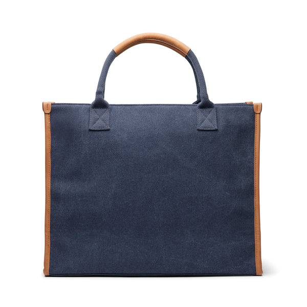 Carica l&#39;immagine nel visualizzatore di Gallery, borse porta PC e documenti personalizzate in canapa riciclato, poliestere colore blu-navy_blu 122347917 DET07
