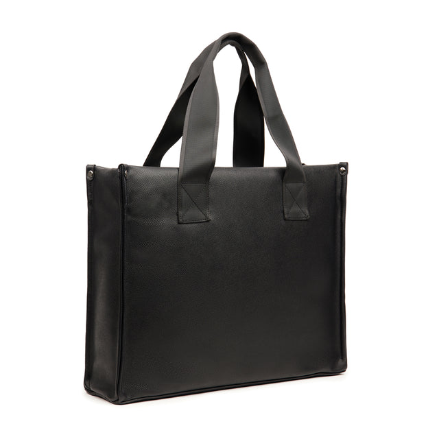borse personalizzate in pu, poliestere colore nero_nero 12299337 VAR01