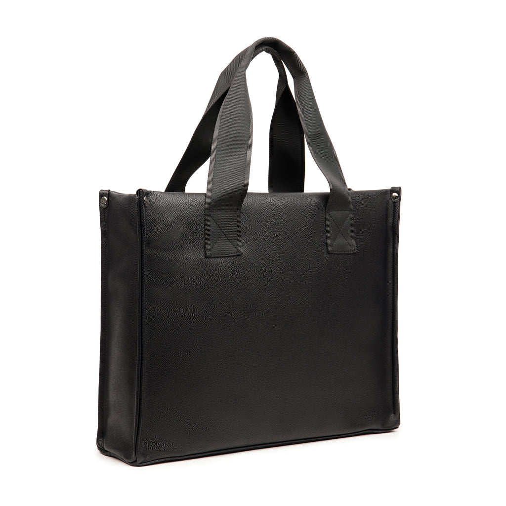 borse personalizzate in pu, poliestere colore nero_nero 12299337 VAR01