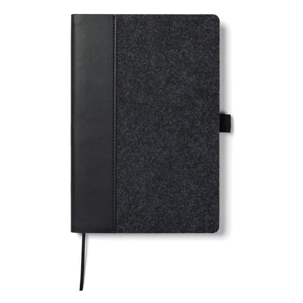 Carica l&#39;immagine nel visualizzatore di Gallery, taccuini e block notes personalizzati in carta, feltro riciclato colore nero_nero 122349018 DET09

