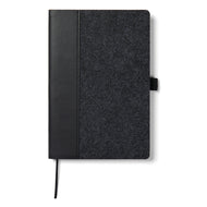 taccuini e block notes personalizzati in carta, feltro riciclato colore nero_nero 122349018 VAR01