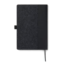 Carica l&#39;immagine nel visualizzatore di Gallery, taccuini e block notes personalizzati in carta, feltro riciclato colore nero_nero 122349018 DET03
