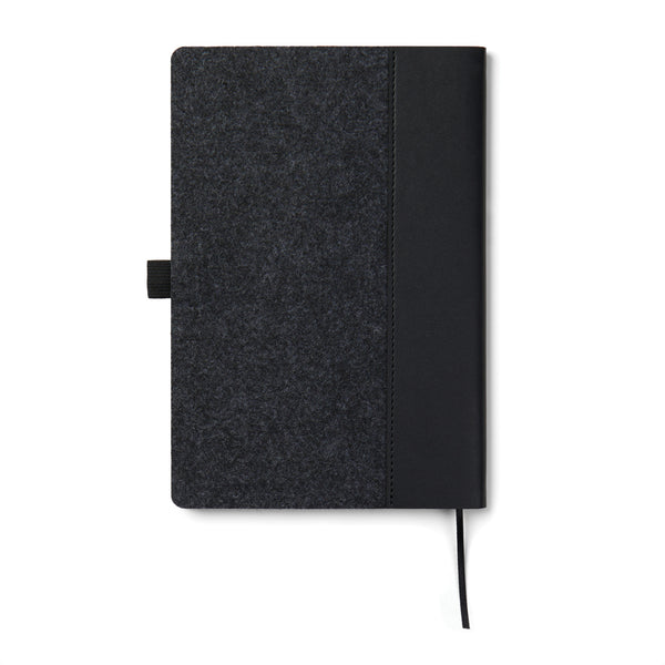 Carica l&#39;immagine nel visualizzatore di Gallery, taccuini e block notes personalizzati in carta, feltro riciclato colore nero_nero 122349018 DET09
