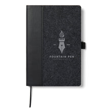 Carica l&#39;immagine nel visualizzatore di Gallery, taccuini e block notes personalizzati in carta, feltro riciclato colore nero_nero 122349018 DET06
