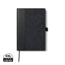 Carica l&#39;immagine nel visualizzatore di Gallery, taccuini e block notes personalizzati in carta, feltro riciclato colore nero_nero 122349018 DET01
