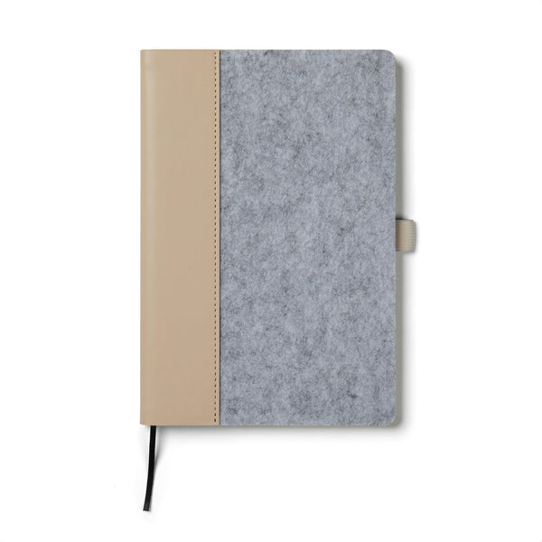 taccuini e block notes da personalizzare in carta, feltro riciclato colore grigio_grigio 122349018 VAR02