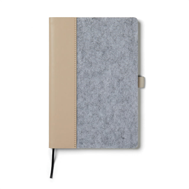 taccuini e block notes da personalizzare in carta, feltro riciclato colore grigio_grigio 122349018 VAR02