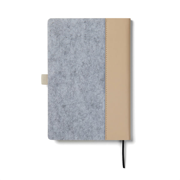 Carica l&#39;immagine nel visualizzatore di Gallery, taccuini e block notes da personalizzare in carta, feltro riciclato colore grigio_grigio 122349018 DET09
