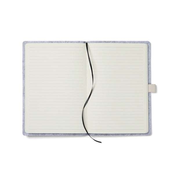 Carica l&#39;immagine nel visualizzatore di Gallery, taccuini e block notes da personalizzare in carta, feltro riciclato colore grigio_grigio 122349018 DET09
