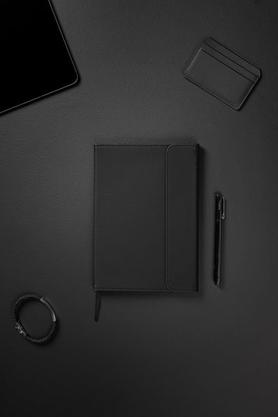 Carica l&#39;immagine nel visualizzatore di Gallery, quaderni e block notes personalizzati in pu, carta colore nero_nero 122349027 DET08
