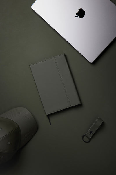 Carica l&#39;immagine nel visualizzatore di Gallery, taccuini e block notes promozionali in pu, carta colore verde_verde 122349027 DET08
