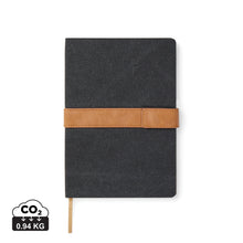 Carica l&#39;immagine nel visualizzatore di Gallery, quaderni e block notes personalizzati in canapa riciclato, carta colore nero_nero 12299450 DET01

