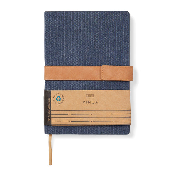 Carica l&#39;immagine nel visualizzatore di Gallery, taccuini e block notes personalizzati in canapa riciclato, carta colore blu-navy_blu 12299450 DET09
