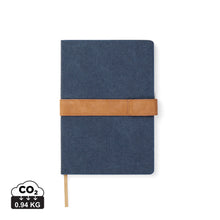 Carica l&#39;immagine nel visualizzatore di Gallery, taccuini e block notes personalizzati in canapa riciclato, carta colore blu-navy_blu 12299450 DET01
