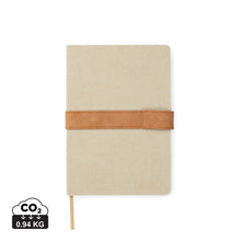 Carica l&#39;immagine nel visualizzatore di Gallery, block notes e taccuini da personalizzare in canapa riciclato, carta colore greige_grigio 12299450 DET01
