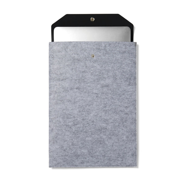 Carica l&#39;immagine nel visualizzatore di Gallery, custodie per PC e tablet personalizzate in feltro riciclato, pu colore grigio_grigio 122350527 DET09
