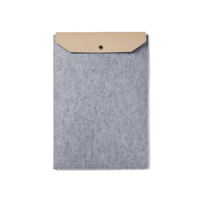 custodie per PC e tablet personalizzate in feltro riciclato, pu colore grigio_grigio 122350528 VAR02