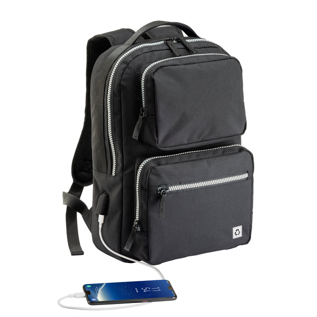 zaini porta PC e da lavoro personalizzati in rpet colore nero_nero 1141393846 VAR01