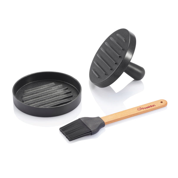 Carica l'immagine nel visualizzatore di Gallery, set barbecue da personalizzare in alluminio, silicone colore grigio_grigio 121713957 DET09
