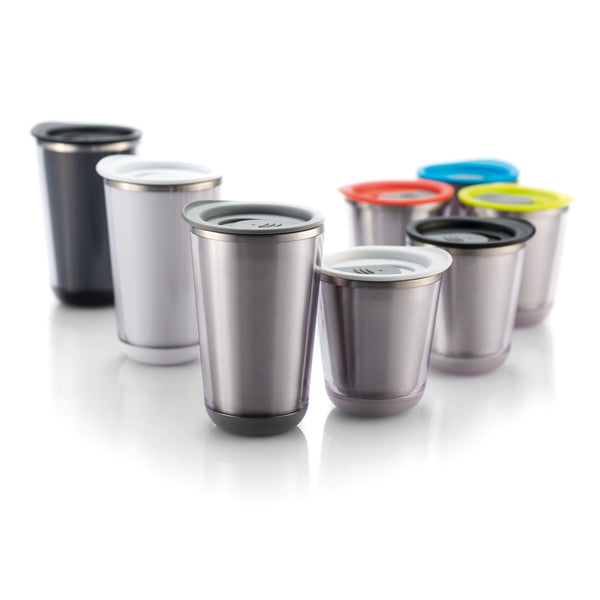 Carica l&#39;immagine nel visualizzatore di Gallery, tazze termiche e bicchieri con tappo personalizzate in acciaio inossidabile, as colore nero_nero 121714919 DET09
