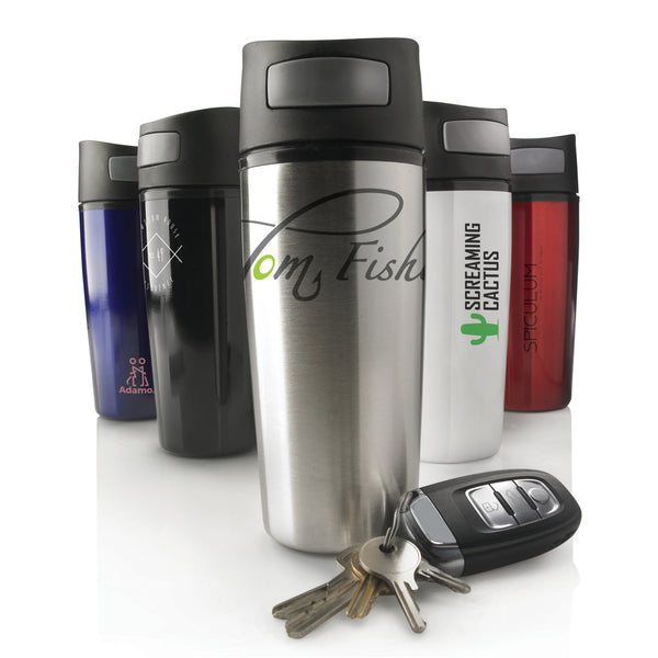 Carica l&#39;immagine nel visualizzatore di Gallery, tazze termiche e bicchieri con tappo personalizzate in pp, acciaio inossidabile colore nero_nero 121714962 DET08
